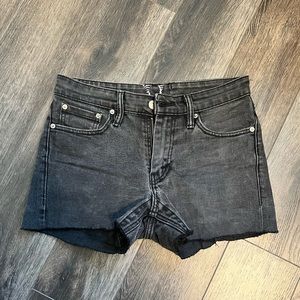 Levi’s black jean shorts